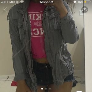 Max Jeans grey utility jacket